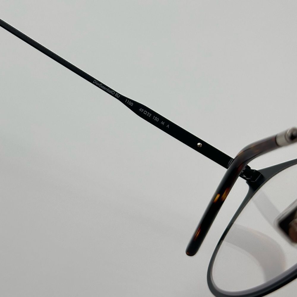 NEW Dior Eyeglasses Phantos DiorEssentialO RU 1100 DM50001U 097 Black Men - Picture 8 of 12